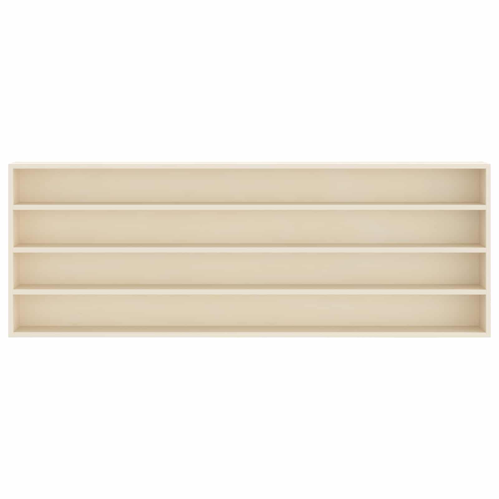 Muurdisplaykast met plank Beige 100 x 8,5 x 36 cm Bewerkt hout