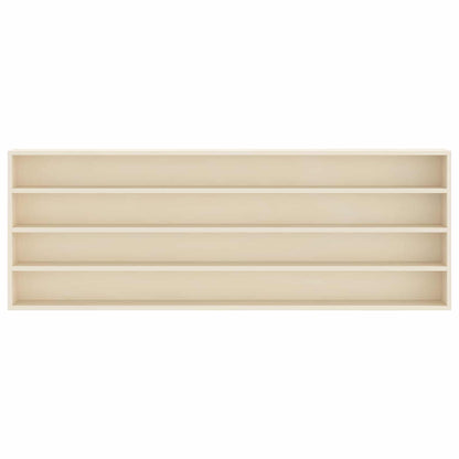 Muurdisplaykast met plank Beige 100 x 8,5 x 36 cm Bewerkt hout