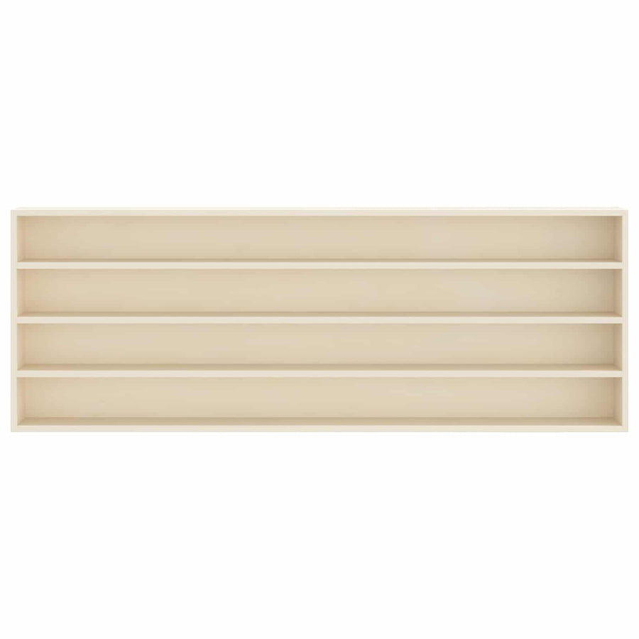 Muurdisplaykast met plank Beige 100 x 8,5 x 36 cm Bewerkt hout