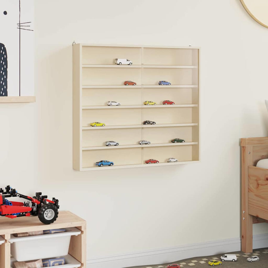 Muurdisplaykast met plank Beige 60 x 8,5 x 54 cm Multiplex