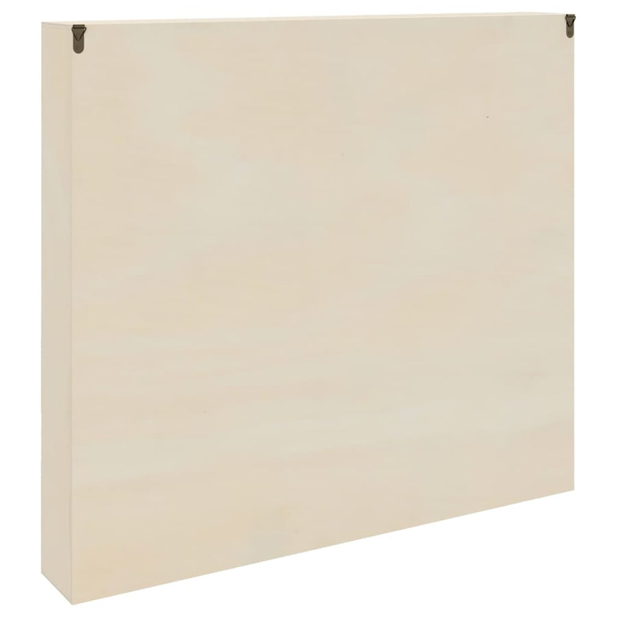 Muurdisplaykast met plank Beige 60 x 8,5 x 54 cm Multiplex