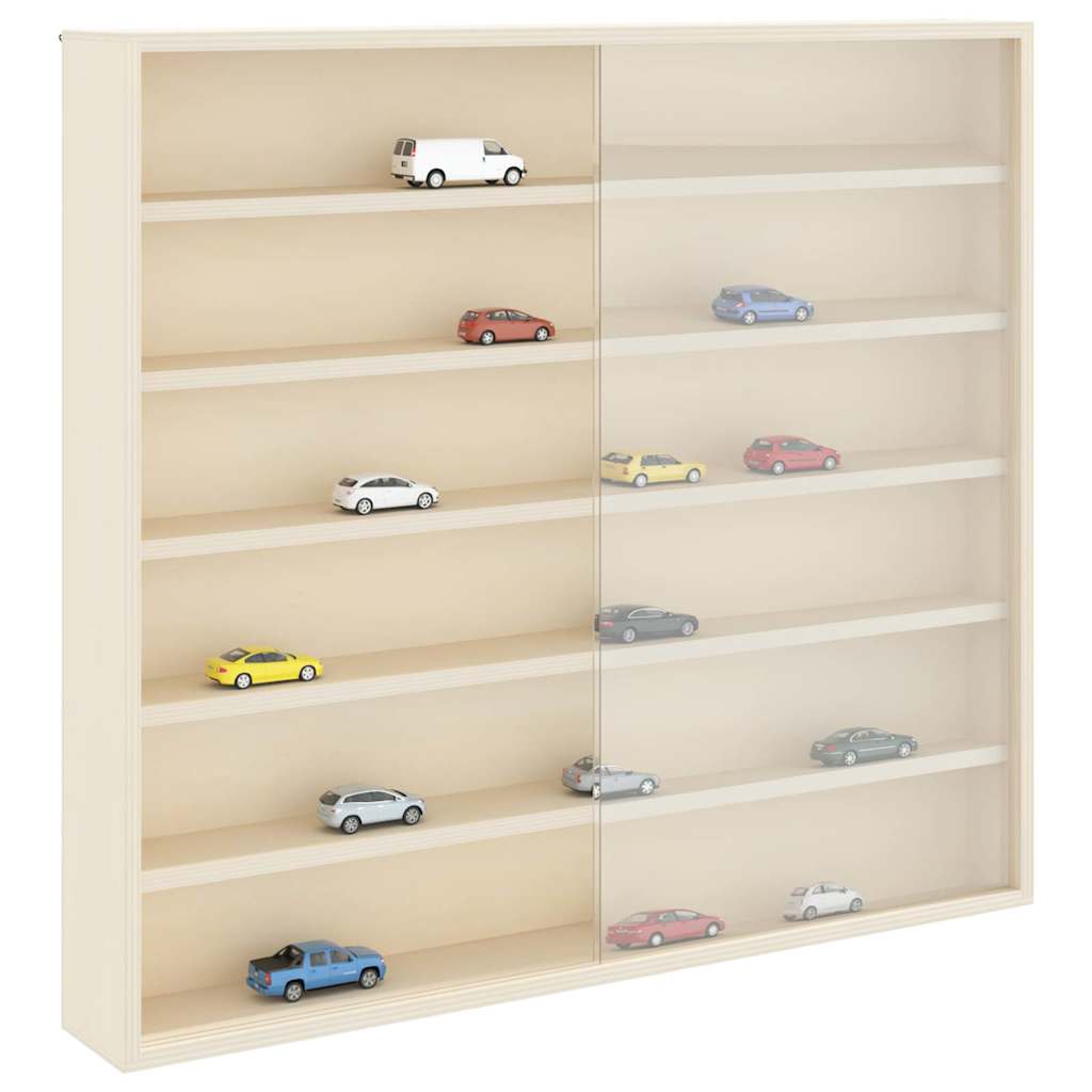 Muurdisplaykast met plank Beige 60 x 8,5 x 54 cm Multiplex