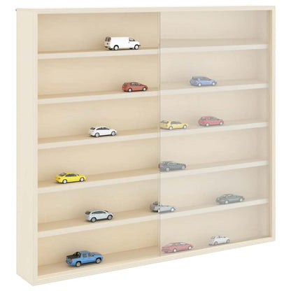 Muurdisplaykast met plank Beige 60 x 8,5 x 54 cm Multiplex