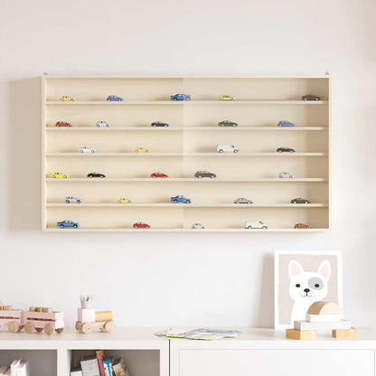 Muurdisplaykast met plank Beige 100 x 8,5 x 54 cm Multiplex