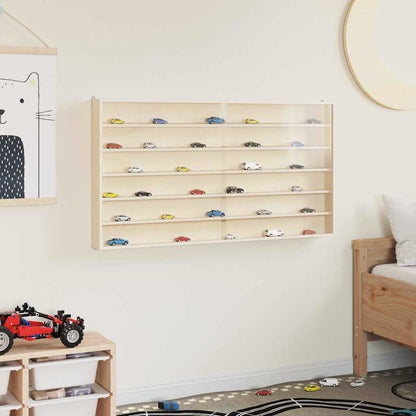 Muurdisplaykast met plank Beige 100 x 8,5 x 54 cm Multiplex