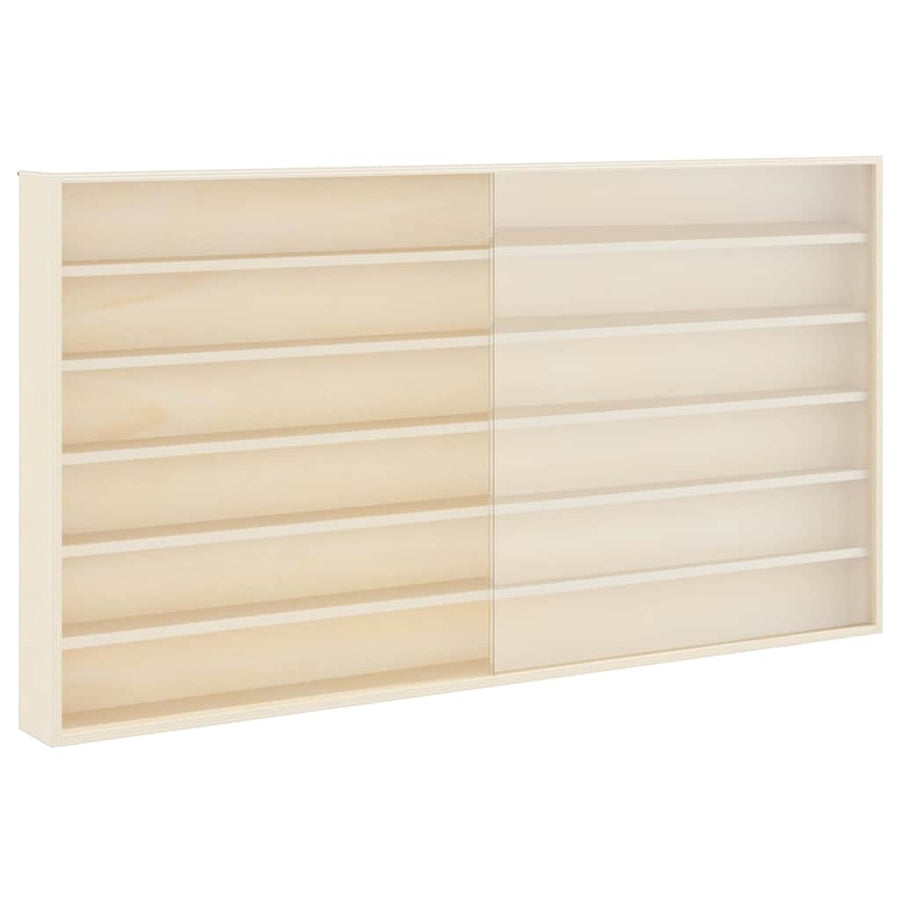 Muurdisplaykast met plank Beige 100 x 8,5 x 54 cm Multiplex