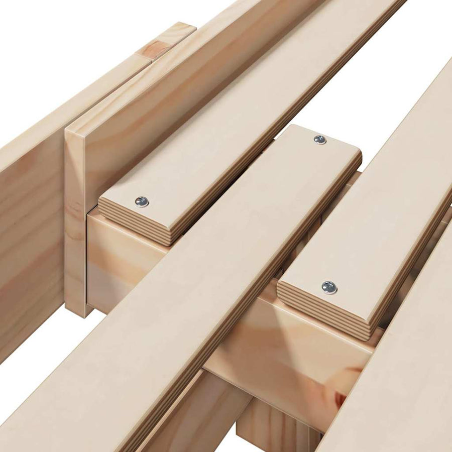 Uitbreidbaar Bedframe voor Kinderen Bruin 80 x 130 / 165 / 200 cm