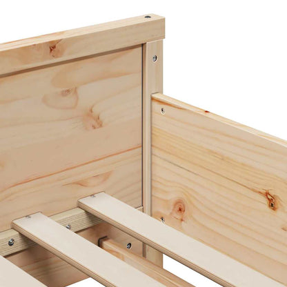 Uitbreidbaar Bedframe voor Kinderen Bruin 80 x 130 / 165 / 200 cm