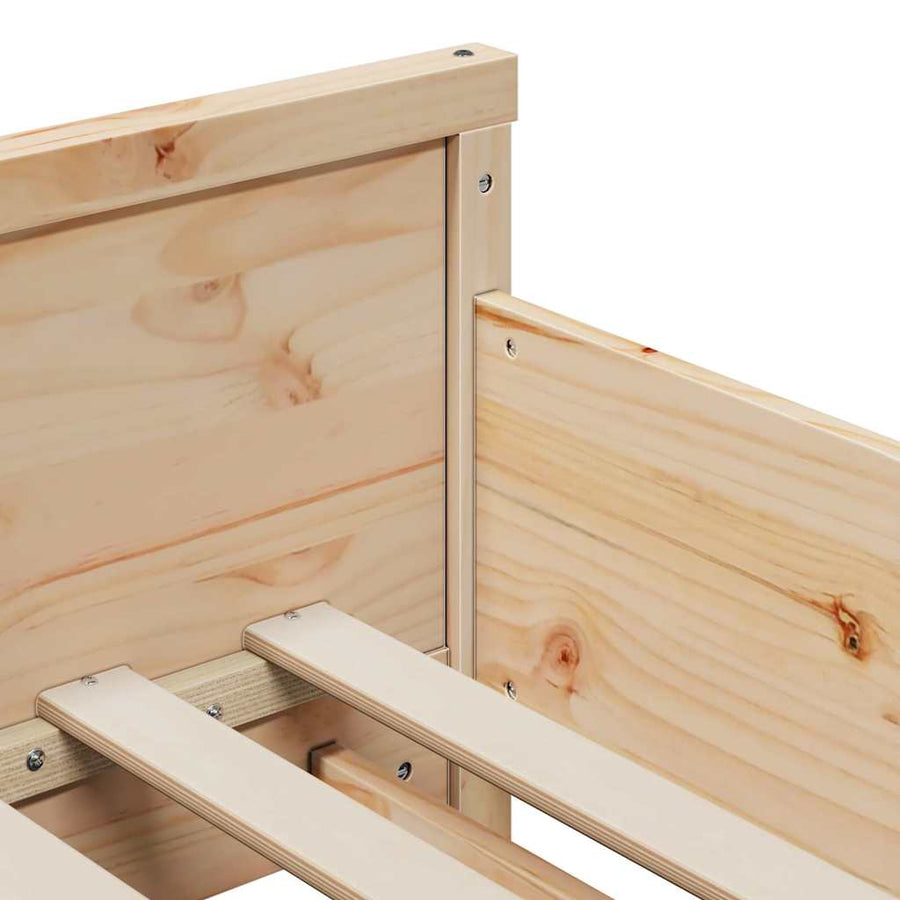 Uitbreidbaar Bedframe voor Kinderen Bruin 80 x 130 / 165 / 200 cm