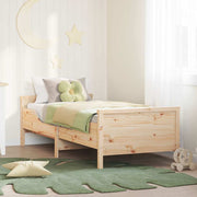 Bedframe 80x200 cm massief grenenhout bruin