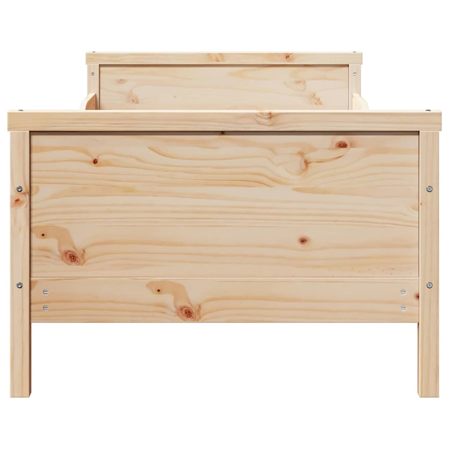Uitbreidbaar Bedframe voor Kinderen Bruin 80 x 130 / 165 / 200 cm
