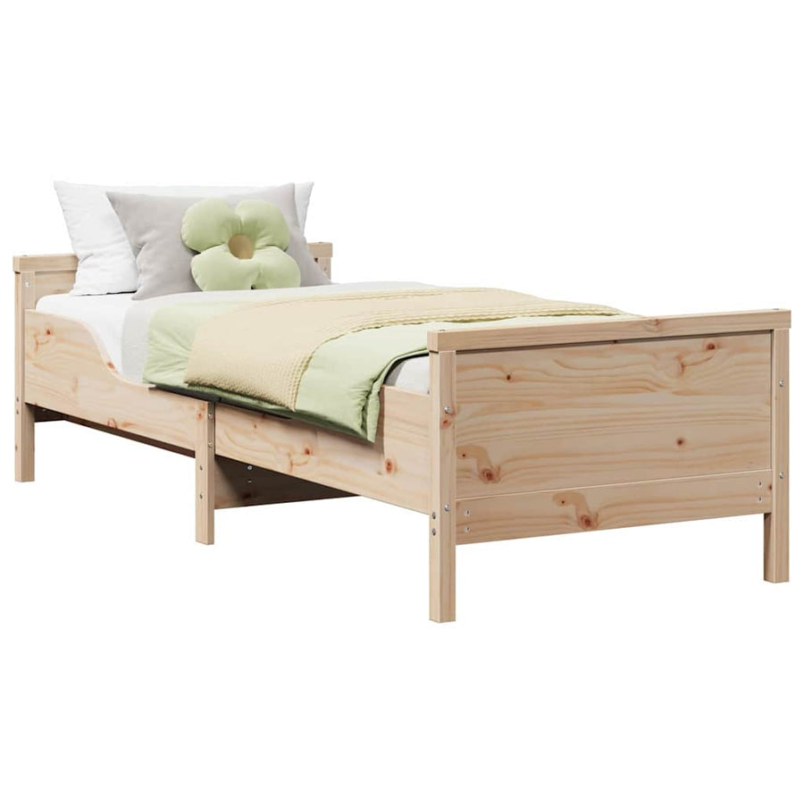 Uitbreidbaar Bedframe voor Kinderen Bruin 80 x 130 / 165 / 200 cm