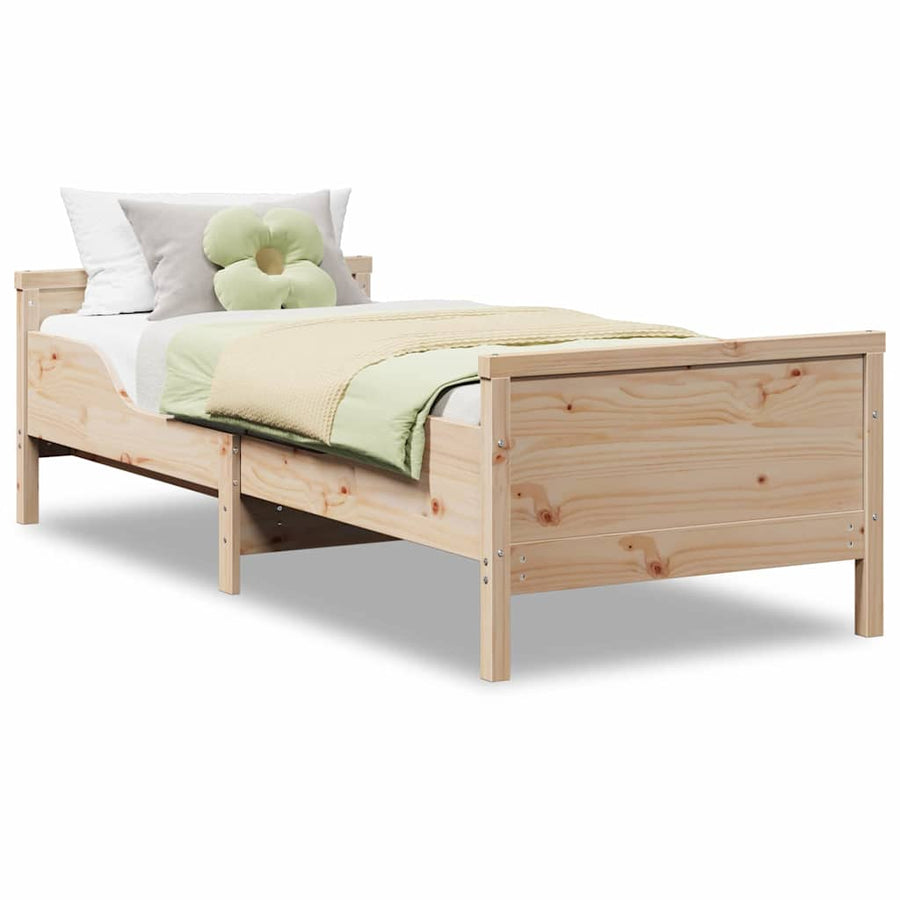 Uitbreidbaar Bedframe voor Kinderen Bruin 80 x 130 / 165 / 200 cm