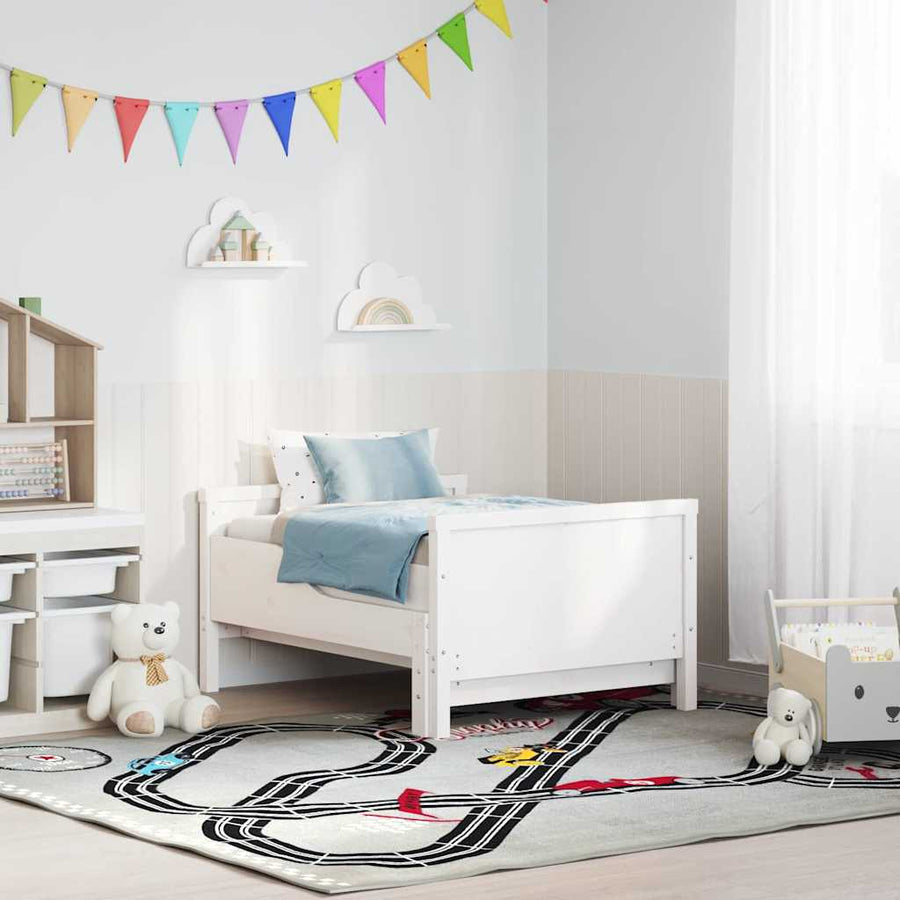 Uitbreidbaar Bedframe voor Kinderen Wit 80 x 130 / 165 / 200 cm