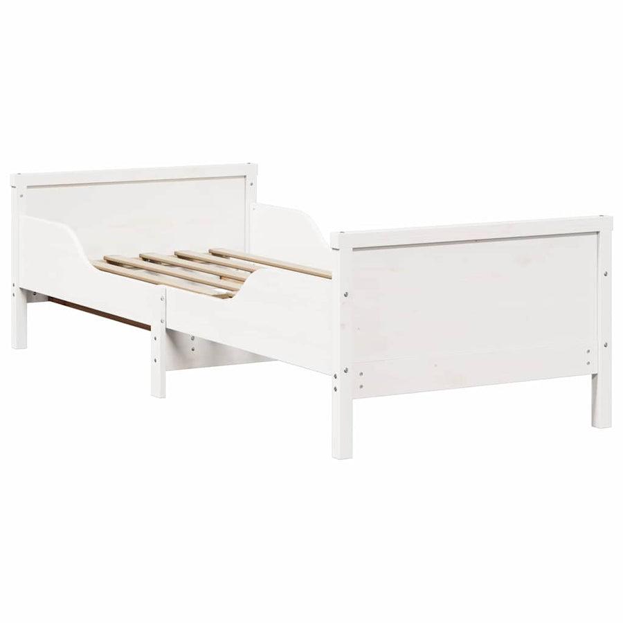 Uitbreidbaar Bedframe voor Kinderen Wit 80 x 130 / 165 / 200 cm