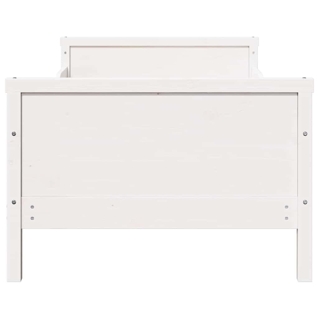 Uitbreidbaar Bedframe voor Kinderen Wit 80 x 130 / 165 / 200 cm