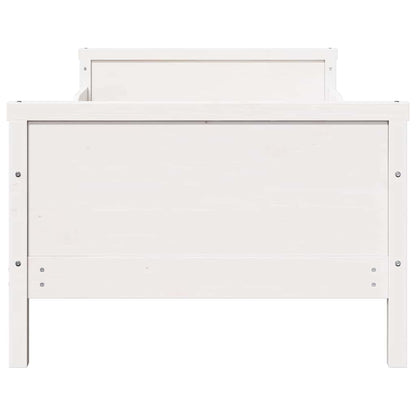 Uitbreidbaar Bedframe voor Kinderen Wit 80 x 130 / 165 / 200 cm