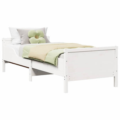 Uitbreidbaar Bedframe voor Kinderen Wit 80 x 130 / 165 / 200 cm