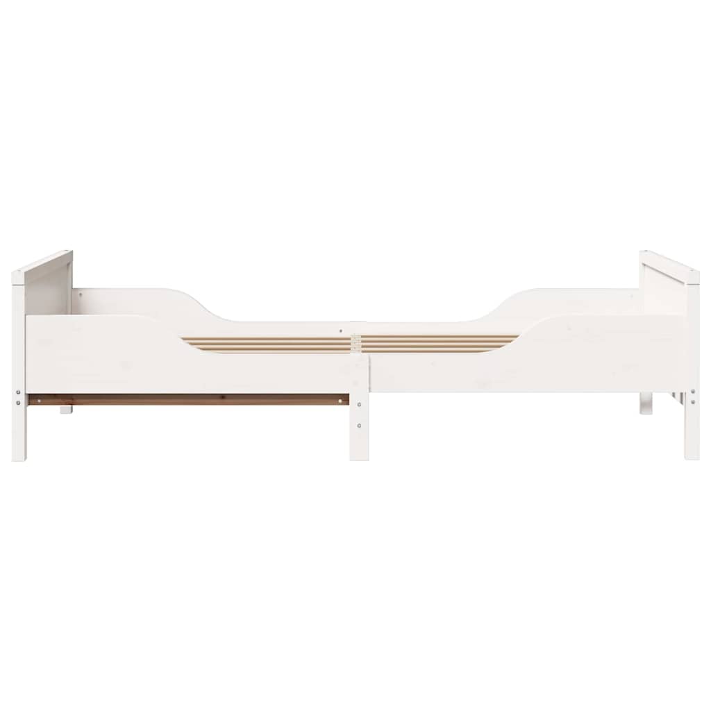 Uitbreidbaar Bedframe voor Kinderen Wit 80 x 130 / 165 / 200 cm