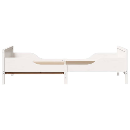 Uitbreidbaar Bedframe voor Kinderen Wit 80 x 130 / 165 / 200 cm