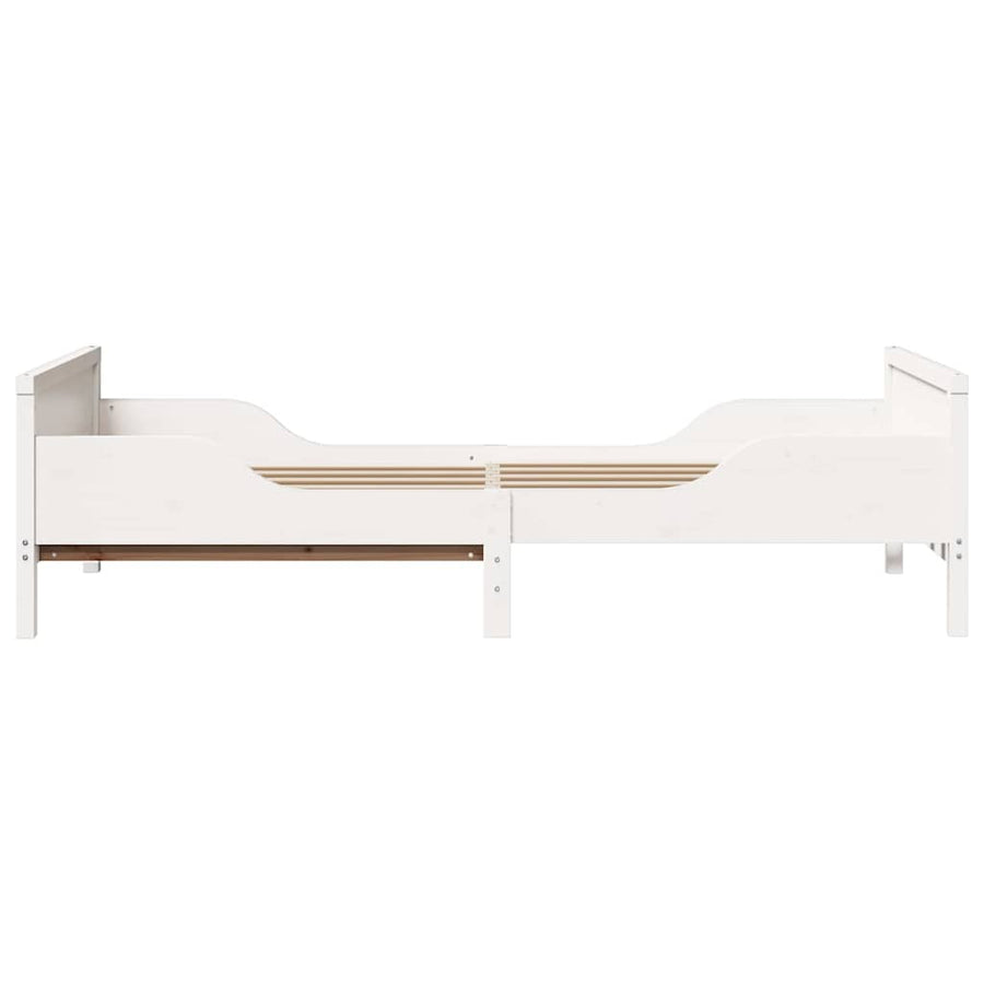 Uitbreidbaar Bedframe voor Kinderen Wit 80 x 130 / 165 / 200 cm