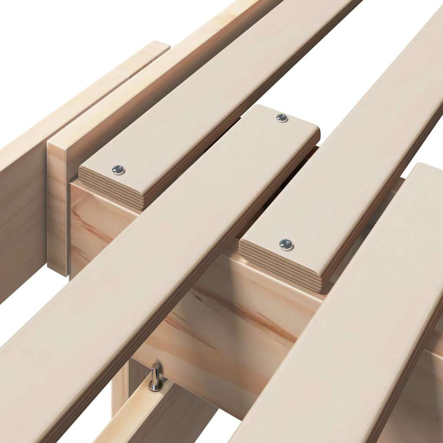 Uitbreidbaar Bedframe voor Kinderen Bruin 80 x 130 / 165 / 200 cm