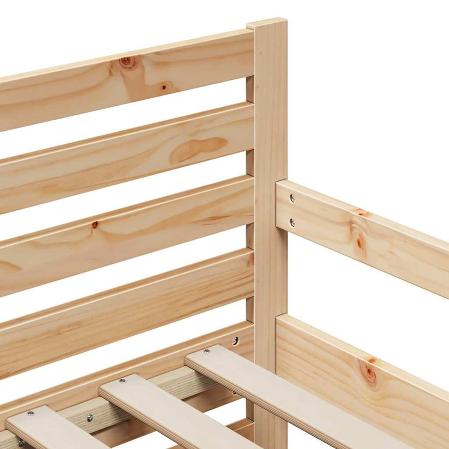 Uitbreidbaar Bedframe voor Kinderen Bruin 80 x 130 / 165 / 200 cm
