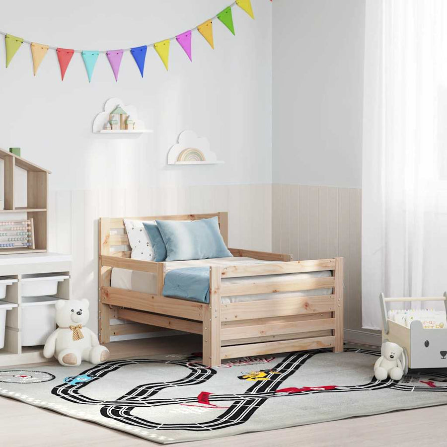 Uitbreidbaar Bedframe voor Kinderen Bruin 80 x 130 / 165 / 200 cm