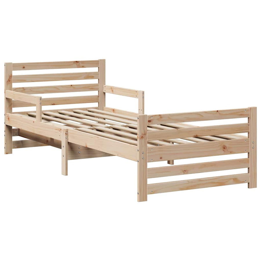 Uitbreidbaar Bedframe voor Kinderen Bruin 80 x 130 / 165 / 200 cm