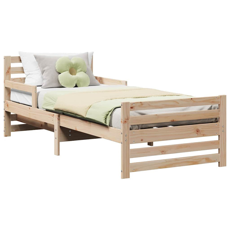 Uitbreidbaar Bedframe voor Kinderen Bruin 80 x 130 / 165 / 200 cm