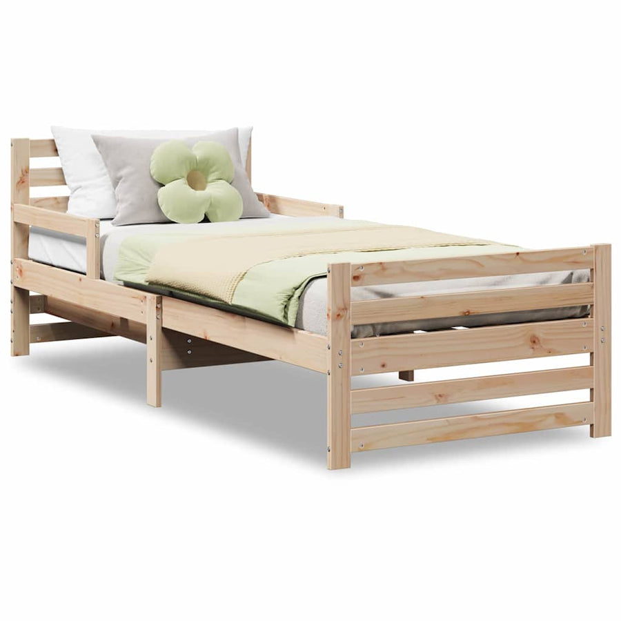 Uitbreidbaar Bedframe voor Kinderen Bruin 80 x 130 / 165 / 200 cm