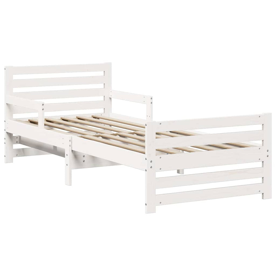 Uitbreidbaar Bedframe voor Kinderen Wit 80 x 130 / 165 / 200 cm