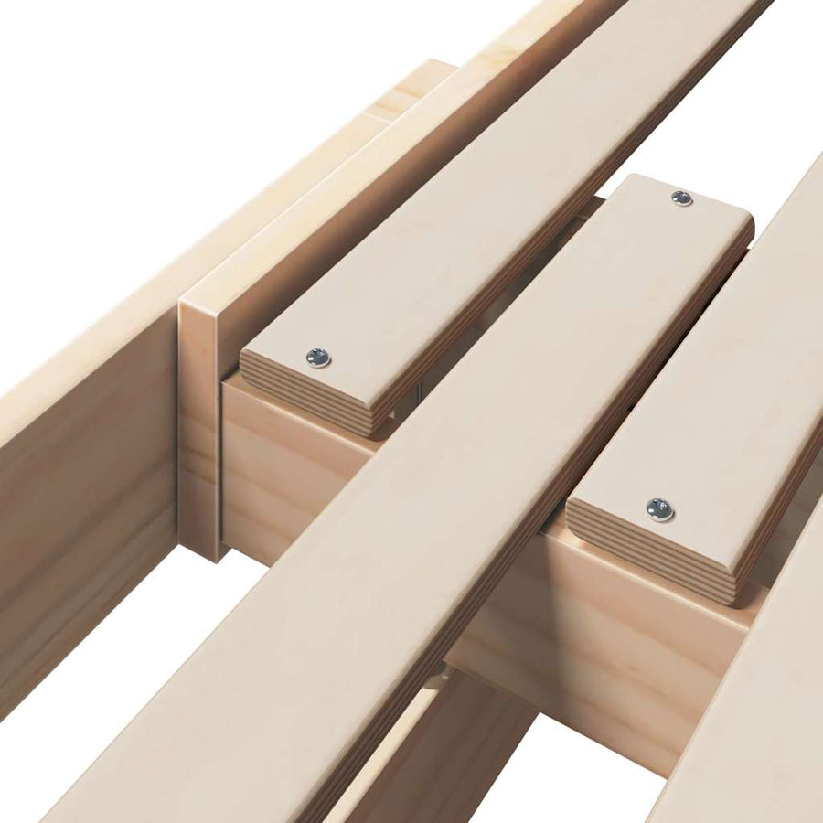 Uitbreidbaar Bedframe voor Kinderen Bruin 80 x 130 / 165 / 200 cm