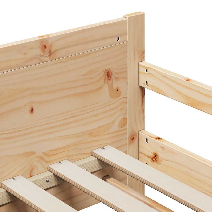 Uitbreidbaar Bedframe voor Kinderen Bruin 80 x 130 / 165 / 200 cm