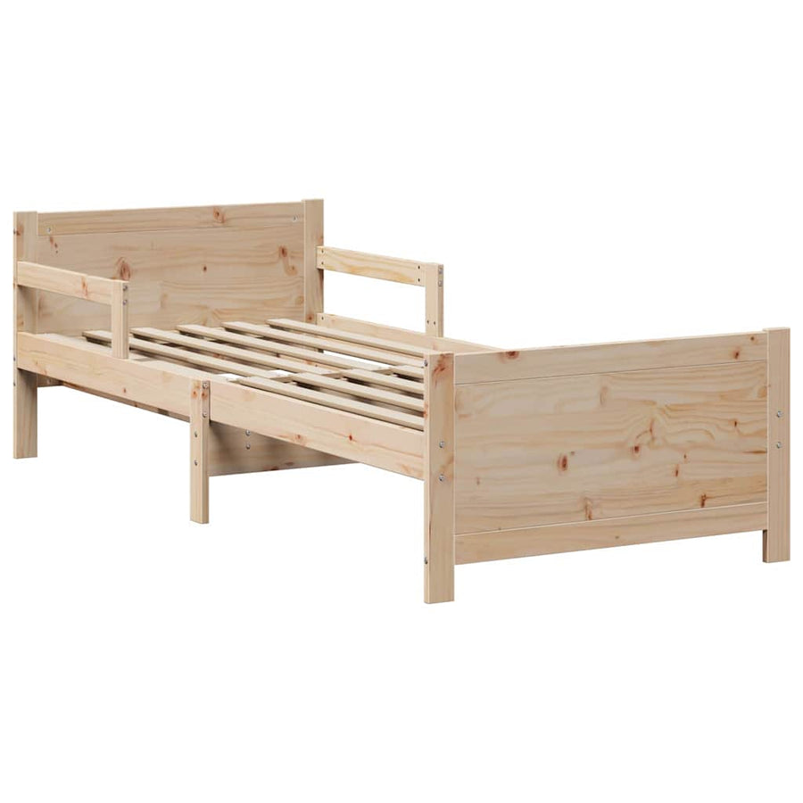 Uitbreidbaar Bedframe voor Kinderen Bruin 80 x 130 / 165 / 200 cm