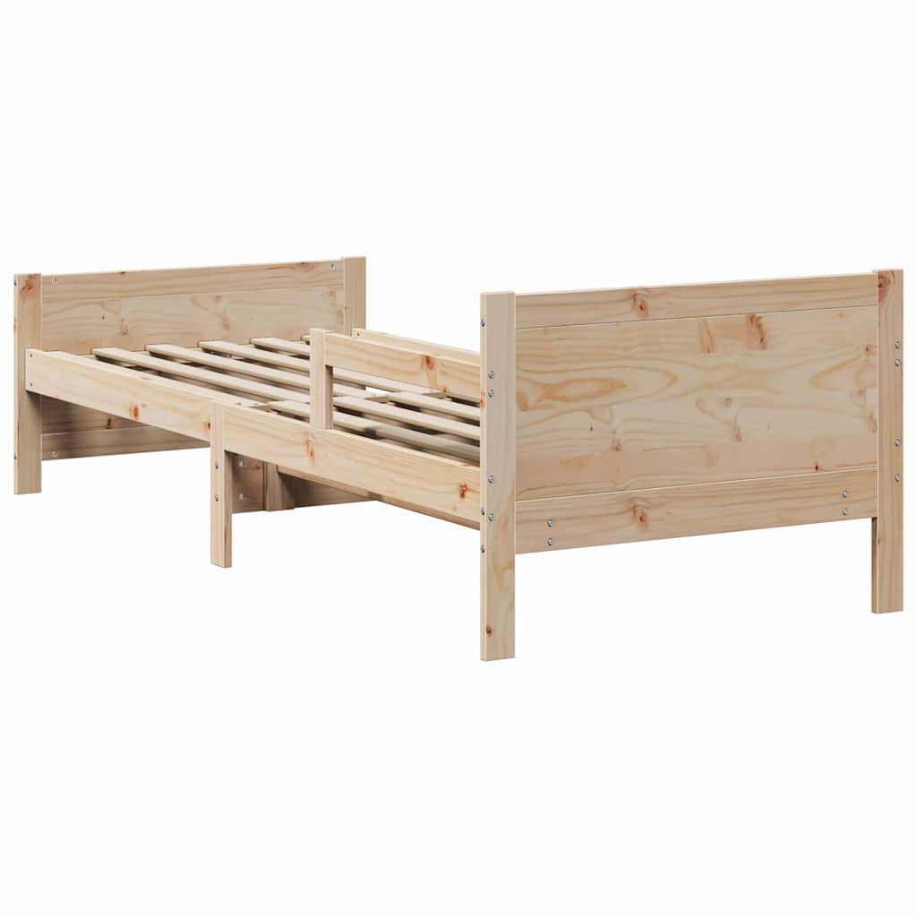 Uitbreidbaar Bedframe voor Kinderen Bruin 80 x 130 / 165 / 200 cm