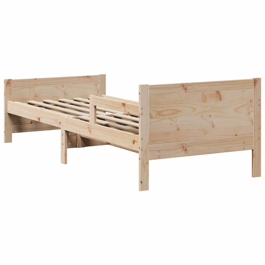 Uitbreidbaar Bedframe voor Kinderen Bruin 80 x 130 / 165 / 200 cm