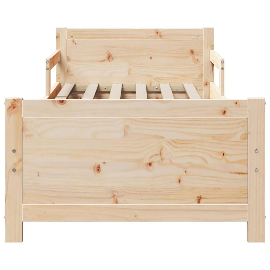 Uitbreidbaar Bedframe voor Kinderen Bruin 80 x 130 / 165 / 200 cm