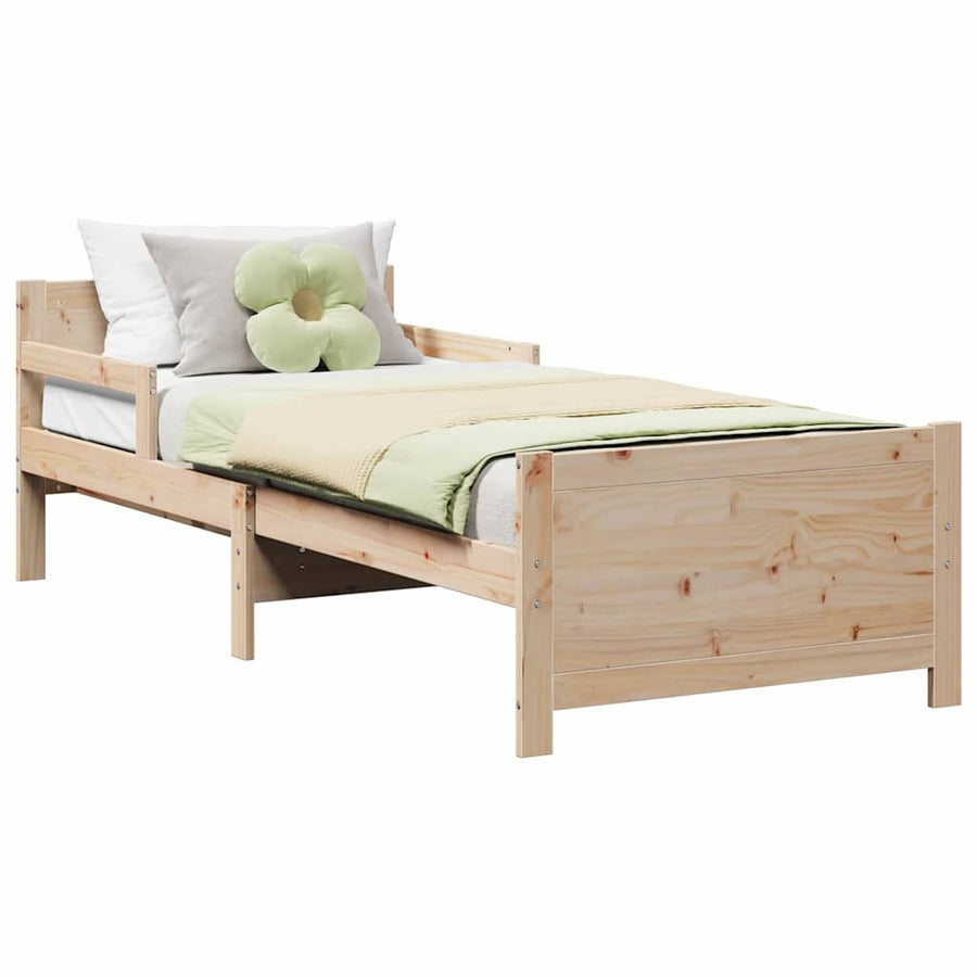 Uitbreidbaar Bedframe voor Kinderen Bruin 80 x 130 / 165 / 200 cm