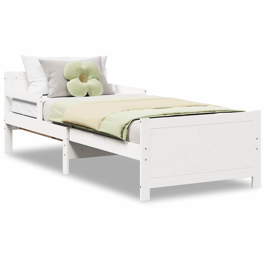 Uitbreidbaar Bedframe voor Kinderen Wit 80 x 130 / 165 / 200 cm