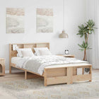 Bedframe 120x200 cm massief grenenhout bruin