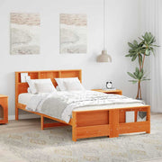 Bedframe 120x200 cm massief grenenhout wasbruin