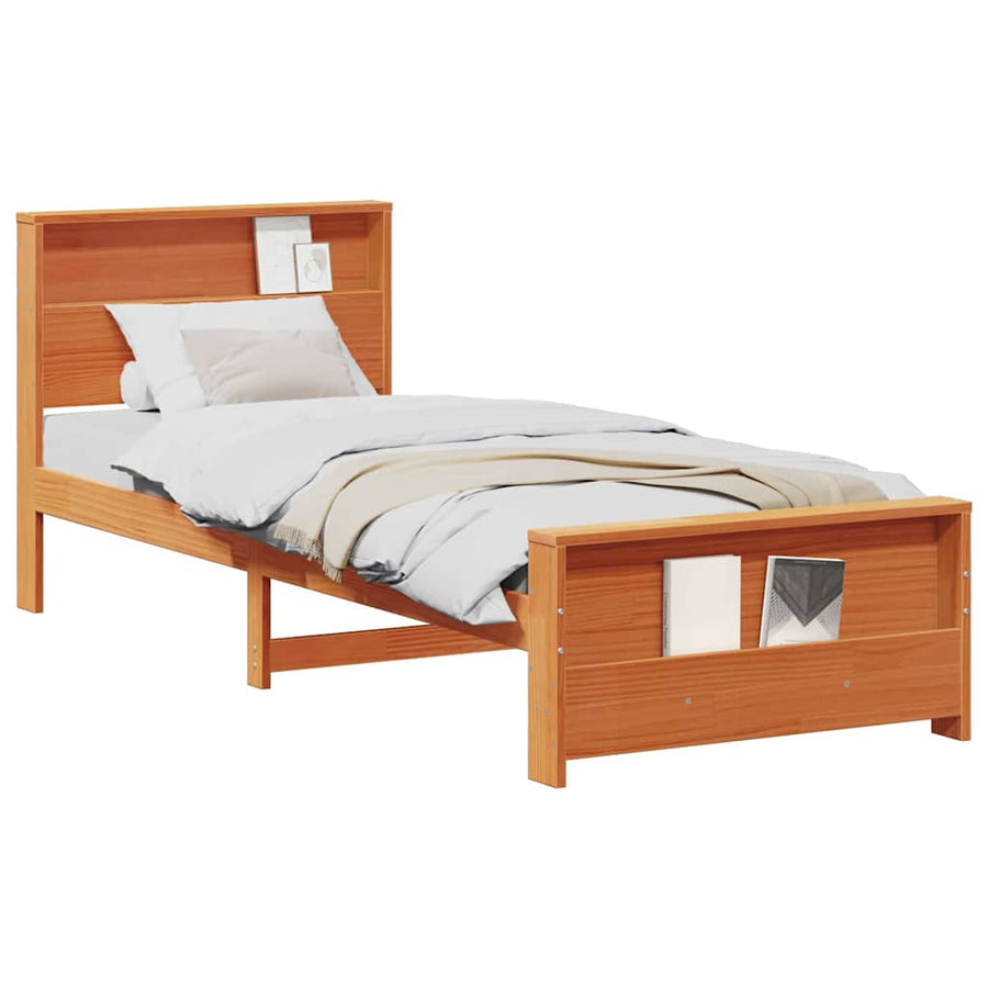 Bedframe Wasbruin 100 x 200 cm Massief grenenhout
