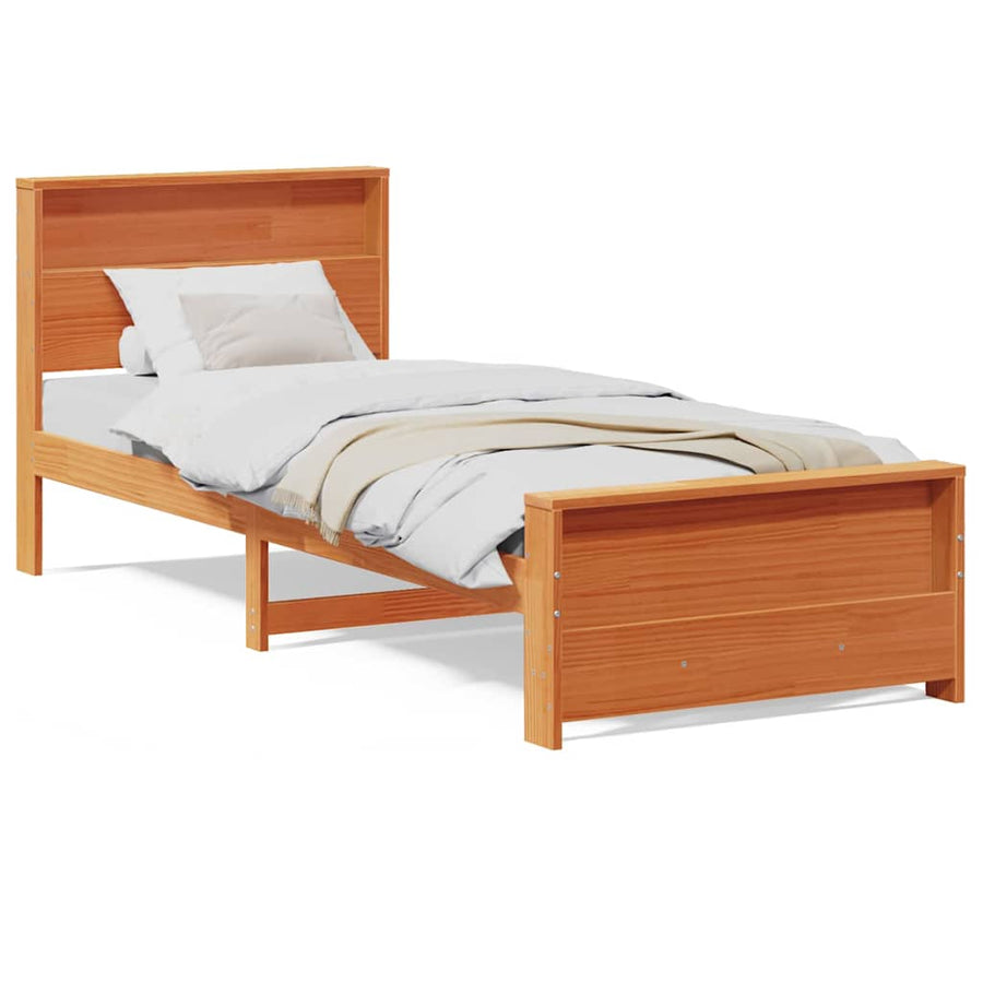 Bedframe Wasbruin 100 x 200 cm Massief grenenhout