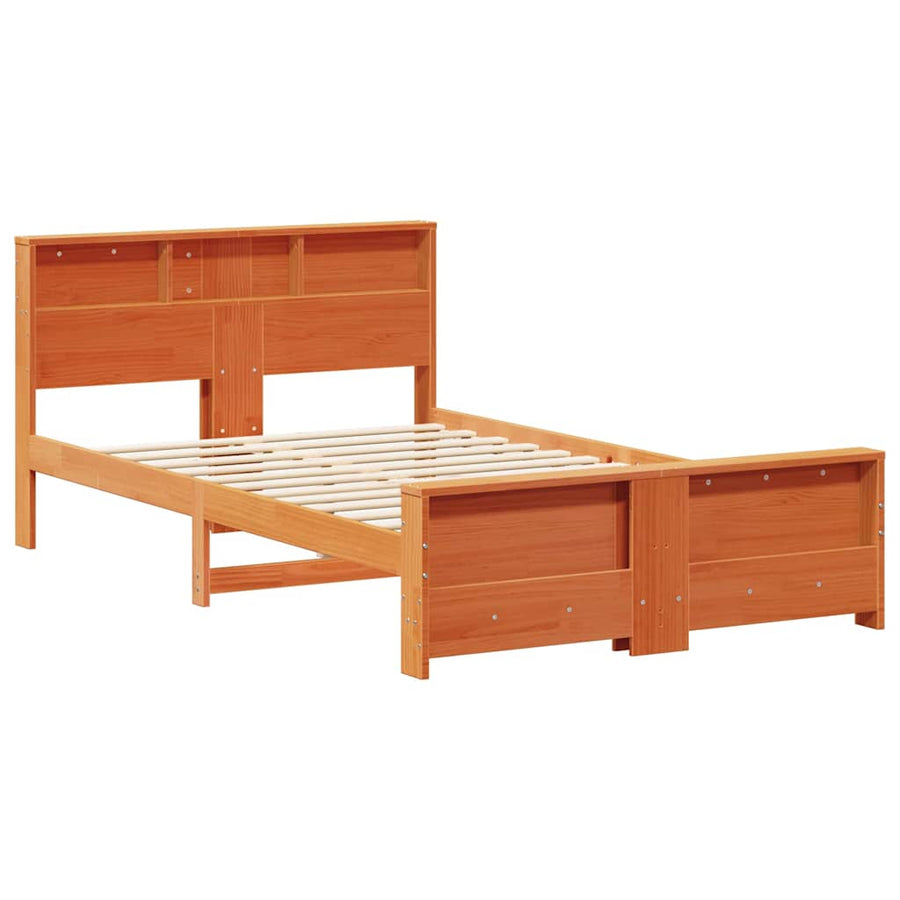 Bedframe Wasbruin 140 x 190 cm Massief grenenhout
