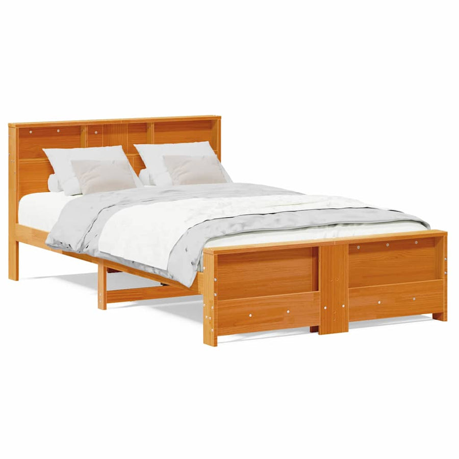 Bedframe Wasbruin 120 x 190 cm Massief grenenhout