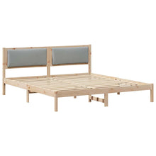 Bedframe Lichtgrijs 180 x 200 cm Massief grenenhout