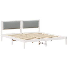 Bedframe Lichtgrijs 180 x 200 cm Massief grenenhout