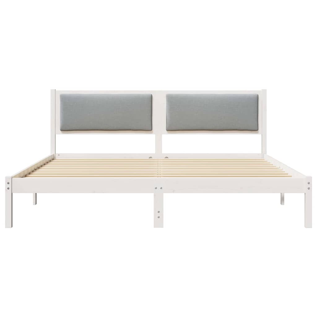 Bedframe Lichtgrijs 180 x 200 cm Massief grenenhout