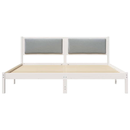 Bedframe Lichtgrijs 180 x 200 cm Massief grenenhout